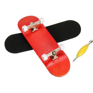 Houten Vinger Skateboards Professionele Vinger Skate Board Hout Toets Met Lagers Wiel Foam Schroevendraaier