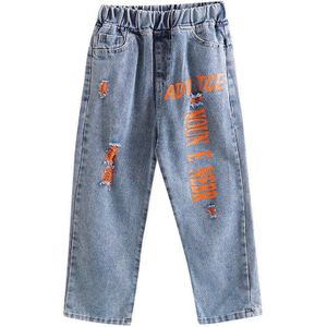 Kids Meisjes Ripped Jeans 10 12 Jaar Denim Broek Herfst Koreaanse Stijl Tiener Meisjes Jeans