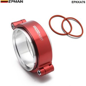 Epman Uitlaat V-Band Klem W Flens System Assembly Geanodiseerd Klem Voor 3 &quot;Od Turbo Intake Lading Piping EPKKA76