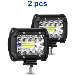 60W 4Inch 20LED Waterdicht Werk Licht Led Licht Bars Spot Flood Beam Voor Werk Rijden Offroad Boot Auto tractor Truck 12V 24V