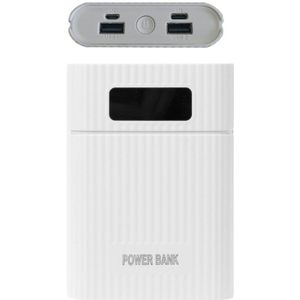 Anti-Reverse Diy Power Bank Box 4X18650 Batterij Lcd Display Dual Usb Charger Voor Iphone Smartphone Tablet