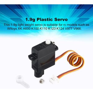 1.9g Plastic Servo voor Wltoys XK A600 K100 K110 K123 K124 V977 V966 RC Helicopter Vliegtuig Drone RC Model speelgoed Onderdelen