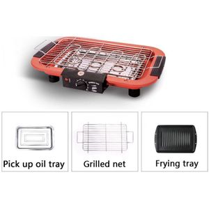 Dmwd 1800W Barbecue Oven Huishoudelijke Elektrische Grill 220V Rookloze Indoor Diy Kebab Bbq Grill Non-stick Kookgerei