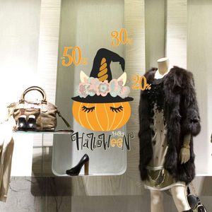 Venster Sticker Halloween-35X65 Cm-Decoraties Voor Window Shopping Winkels, Zonder Lijm, verplaatsbaar En Herbruikbare
