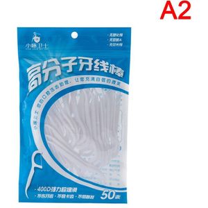 30/50/100Pcs Wit Dental Floss Pick Tooth Cleaner Sticks Mondhygiëne Care Tanden Interdentale Cleaning Flosser tandenstoker Tool