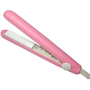 Mini keramische maïs rechttrekken kleine elektrische multiplex straight ijzer maïs clip bang spalk roze