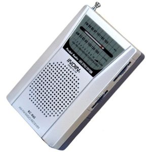BC-R60 Pocket Radio Telescopische Antenne Mini Am/Fm 2-Band Radio Wereld Ontvanger Met Luidspreker 3.5Mm Koptelefoon poort Draagbare Radio