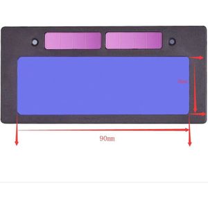 90x30mm Solar Auto Lasfilters Helm lens voor Arc MIG Tig MAG met