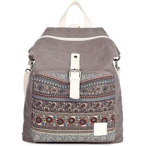 Weysfor Vogue Vrouw Canvas Rugzak Etnische Stijl Bloem Borduren Meisje Schooltas Mode Eenvoudige Dame Reistas Vrouwen Tassen