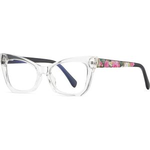 Cat Eye Optische Brilmonturen 2022 Vrouwen Heldere Len Anti-Blauw Licht Eyewear Brilmontuur UV400