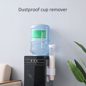Wegwerp Bekerhouder Anti-Dust Water Dispenser Bekerhouder Automatische Plastic Papier Cup Opbergrek Plank Stofdicht Cup Remover
