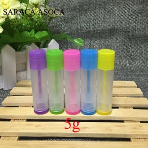 160 Stks/partij 5G Plastic Lippenstift Buis Hervulbare Flessen 5Ml Lege Lippenbalsem Buis Voor Cosmetische Verpakking