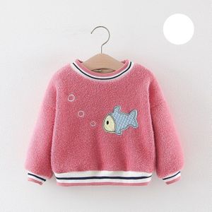 Herfst Winter Kinderen Baby Kids Meisjes Baby Leuke Cartoon Vis Truien Fluwelen Dikker Trui Uitloper Tops Sweatshirts WT915