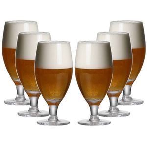 6-pack van loodvrij kristal glas bier mokken kunstmatig geblazen sap cups 60200X