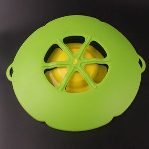 Kookpot Deksels Gebruiksvoorwerp Anti-Overflow Siliconen Pot Cover Medium Groen & Rood Deksel Siliconen Cover Pot Deksel 26*28 Cm Keuken Gadgets