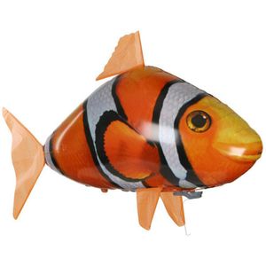 Rc Vliegende Vis Haai Clownfish Elektrische Lucht Opblaasbare Vliegende Vissen Afstandsbediening Speelgoed Voor Kinderen Volwassen