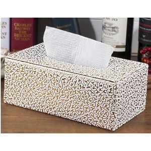 Mode Synthetisch Leer Tissue Box Hold Patroon Huis Houden Woondecoratie Tissue Box Covers Tissue Servet Doos PZJH010