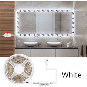 Led Strip Licht Pir Motion Sensor Vanity Light Strip Dimbare Cosmetische Spiegel Make-Up Lamp Blaker Badkamer Verlichting Wit Warm