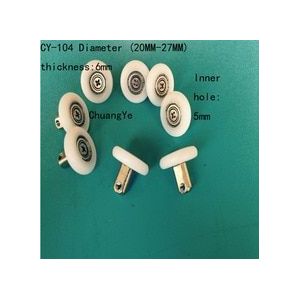 8 x Douche Deur ROLLERS/Lopers/Wielen 19mm-27 Diameter Vervanging Onderdelen CY-104