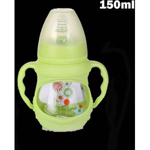 150/240Ml Kindje Glazen Fles Anti Koliek Brede Hals Met Afneembare Handvat Zuigfles Voor Pasgeboren Baby Peuter bpa Gratis 8Oz