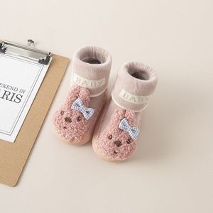 Geboren Kamer Sokken Baby Meisje Baby Cartoon Peuter Schoenen Sokken Antislip Leer Kinderen Floor Sokken Kamer kid Sokken 1-3 Jaar