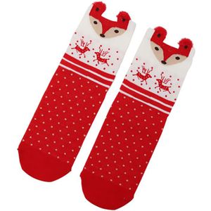 Rode Sokken Dames Cartoon Kerst Sokken Katoen Vrouwen Sokken Leuke Japanse Straight Sokken Dames Sokken Herfst En Winter