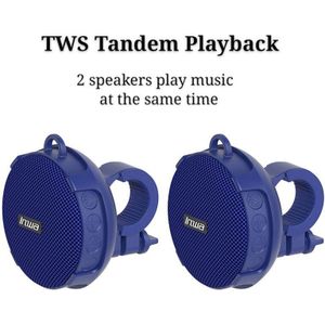 Portable Bikes TWS Bluetooth-luidspreker Krachtige fietskolom IPX7 Waterdichte doucheluidspreker Akoestiek Super Base 3D Stereo Subwoofer Boombox Muziekcentrum Home Theater Soundbar Woofer Handsfree