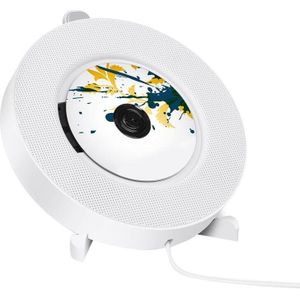 Draagbare Cd Speler Met Bluetooth, wandmontage Cd Speler Met Afstandsbediening Voor Home Ingebouwde Hifi Luidsprekers Met Hoofdtelefoon J