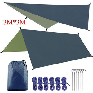 Luifel Waterdicht Luifel Tarp Tent Schaduw Ultralight Tuin Luifel Zonnescherm Outdoor Camping Hangmat Regen Zon Camouflage Onderdak