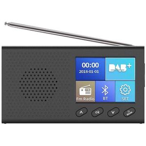 Dab Radio Met 2.4 Inch Kleuren Lcd Sn Oplaadbare Handheld Digitale Fm Dab MP3 Speler Digitale Tuner Broadcast