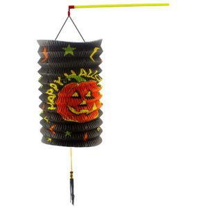 5 stks Halloween Decoratie Pompoen Vouw Kinderen Papier Lantaarn Opknoping Lantaarn Lamp Halloween Props Outdoor Feestartikelen