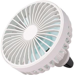 360 Graden Draaibare Car Air Vent Mount Usb Koelventilator Koeler Met Led Licht