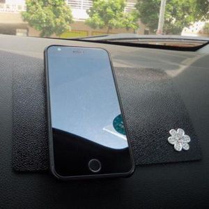 Auto antislipmat silicon gel anti-skid mat silicon pad met diamond universal magic sticky voor auto mobiele hold telefoon 185*120*2mm