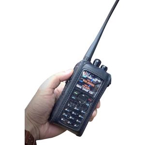 Soft case Lederen case voor walkie talkie anytone AT-D878UV Plus Ham radio