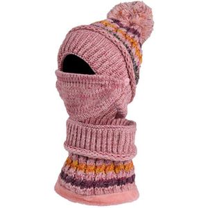 Trend Vrouwen Pom Pom Beanie 3PCS Sets Muts Sjaal Masker Hals Winter Casual Thermische Skipak unqiue Unisex Sets
