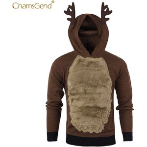 Grappige Rendieren Kostuum Mens Koude Winter Warm Sweatshirts Mannen Cosplay Kleding Voor Kerst Show 80921
