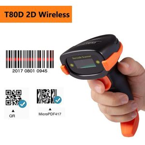 Hstem 2D Draadloze Qr Barcode Scanner Met Usb Opladen Scanning Voor Screen Digitale Laptop Smartphone Barcode Plug En Play