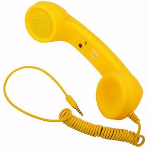 Klassieke Retro 3.5 Mm Comfort Telefoon Handset Mini Mic Speaker Telefoontje Ontvanger Voor Iphone Samsung Huawei TXTB1