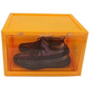 Stapelbaar Schoen Opbergdoos Met Magnetische Zuigkracht Sluiting Deksels Schoen Organisator Containers Voor Sneakers Clear
