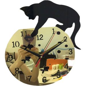 Echte Verkoop Wandklok Acryl Pastorale 3d Grote Decoratieve Stickers Klokken Reloj De Pared Horloge Murale Woonkamer Quartz