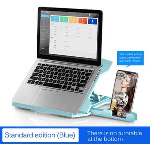 Hoogte Aanpassing Laptop Stand Voor Macbook Pro Notebook Ondersteuning 360 Graden Roterende Bodem Computer Stand Riser Cooling Pad