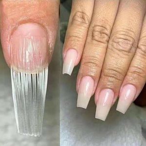Professionele 10/50 Pcs Nail Extension Fiber Nail Acryl Set Uitbreiding Nails Glasvezel Glasvezel Gebouw Gel Nagels Pack O0H6