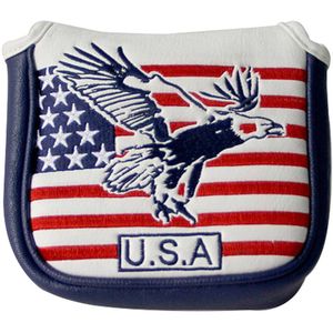 Usa Golf Mallet Putter Cover Headcover Magnetische Golf Hoofd Covers Headcovers Club Beschermingsmiddelen