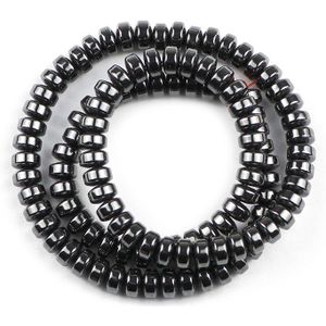 Zwart Natuurlijke Hematiet Losse Spacer Kralen Oval Charm Ronde Steen voor Sieraden Maken DIY Armband Ketting Accessoires 4/6 /8/10mm