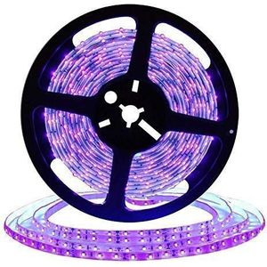 16.4ft LED UV Zwart Licht Strip, SMD 5050 12 V Flexibele Blacklight Armaturen met 300 Eenheden UV Lamp Kralen