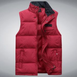 Sleeveless Vest Homme Winter Casual Jassen Mannelijke Katoen Gevoerde Heren Warm Vest Fotograaf Mannen Vest plus Size 4XL