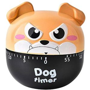 Hond Timer Plastic Machine Timer 60 Min Wekker Keuken Stopwatch Keuken Gereedschap Bell Alarm Luid 60-Minuut Klok