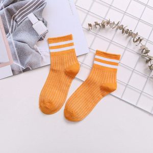 5 Pairs Pack Kniehoge Sokken Volwassen Vrouwen Casual Sport Sok Mode Comfortabele Warme Streep Katoen Running Walking Yoga sokken
