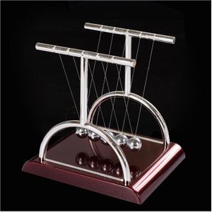 Klassieke Newton Cradle Balance Balls Metalen , Wetenschap Psychologie Puzzel Bureau Fun Gadget Met Plastic Basis