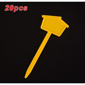 20 Stuks Set Uv-Bestendig Tags Kleine Huis Tuinieren Vetplant Label Bloem Naam Labels Wasmiddel Voor Hergebruik